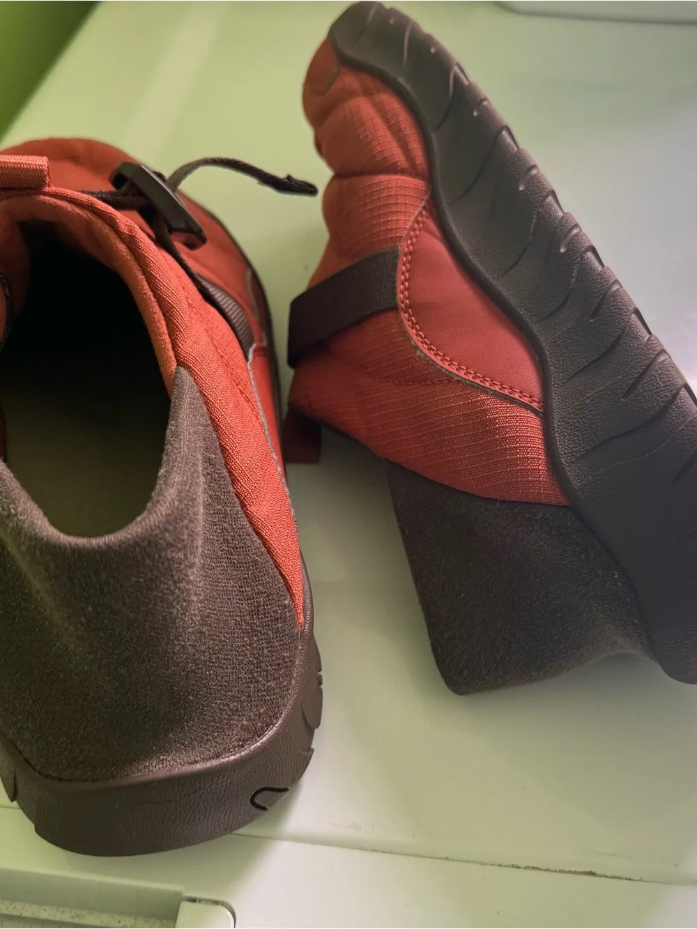 Teva Men's Slip-On Outdoor Shoes in Rust Red and Brown